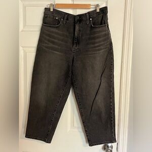 Black Madewell Balloon Jeans Size 30